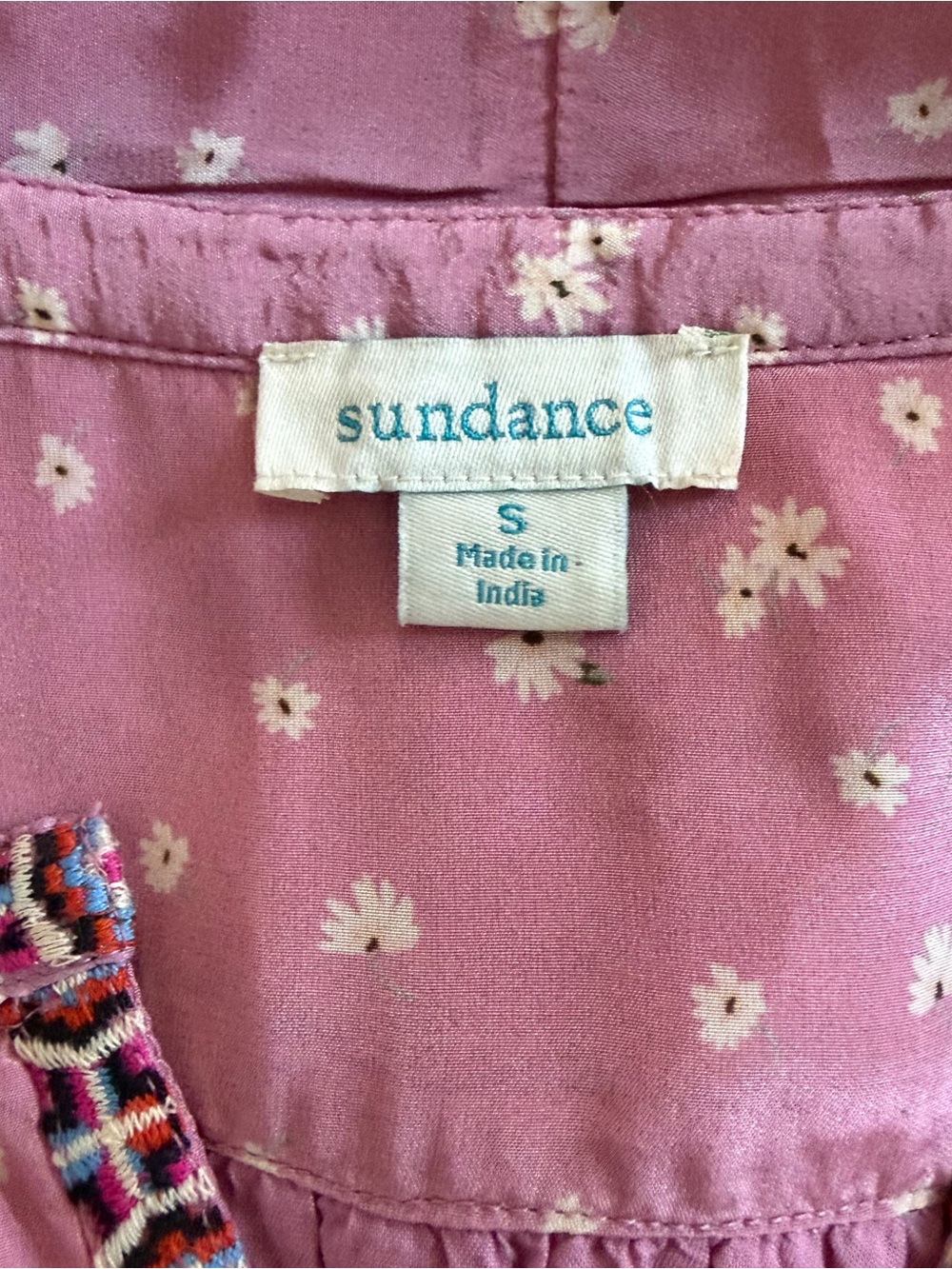 Sundance Rose Mixed-Print Boho Tunic - Picture 8 of 10